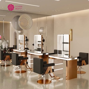 Espejo de cuatro lados de calidad superventas de belleza Yicheng con luz LED, espejo de maquillaje, muebles de peluquería, el mejor proveedor de China - Product Image 4
