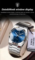 Montre-bracelet POEDAGAR 930 pour homme, étanche, lumineuse, date, semaine, montres pour femme, montre à quartz en acier inoxydable pour femme