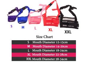 Máscara de nailon transpirable suave ajustable, cubierta de seguridad para la boca del perro, bozales para perros antimordeduras - Product Image 2