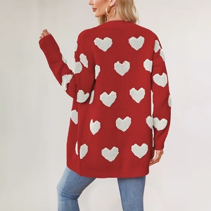 2025 estilo caliente Botón de moda Cárdigan para mujer logotipo personalizado hombro caído cuello en V Cárdigan para mujer - Product Image 4