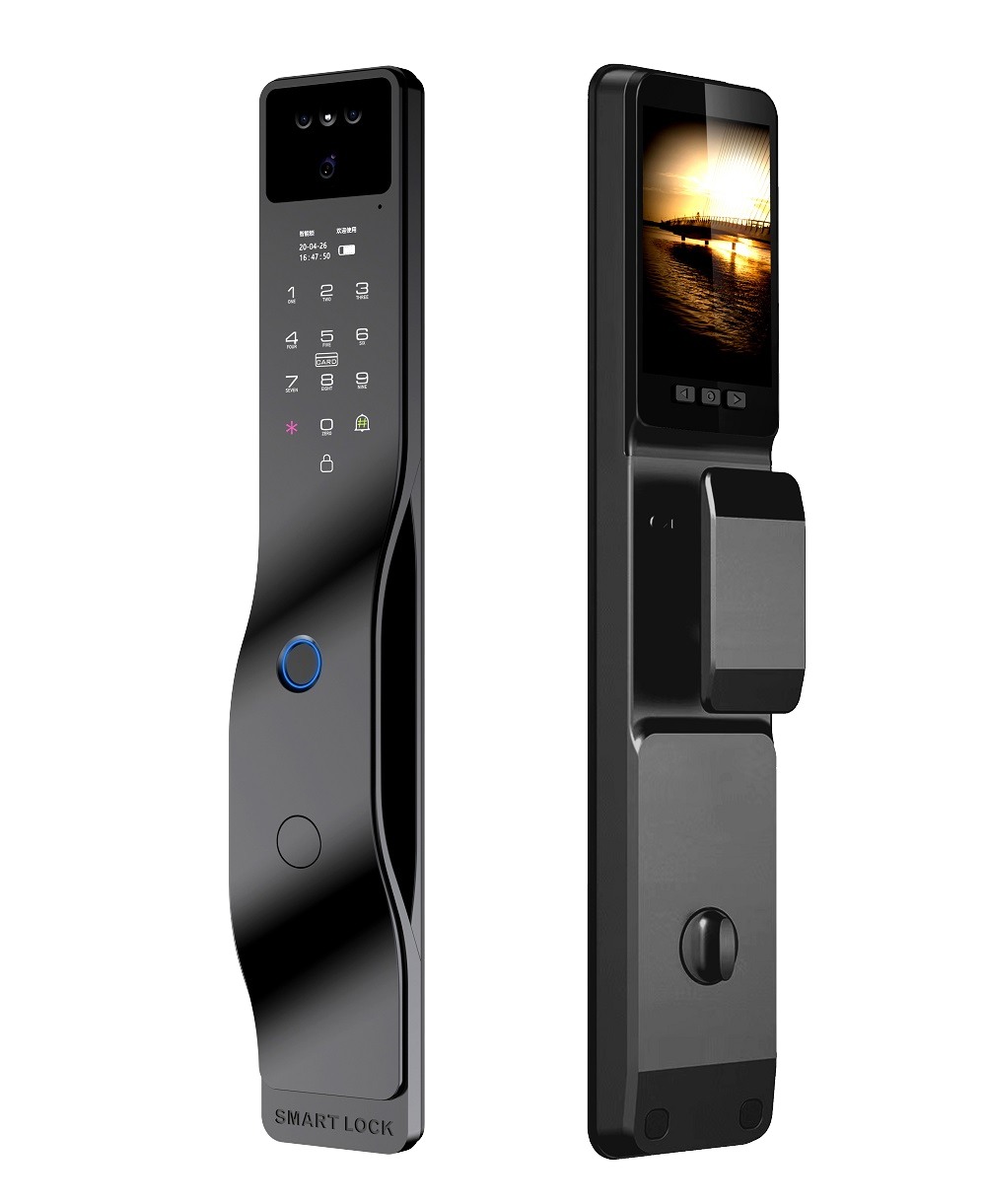 Enrique Tuya 3D Face Digital Smart Lock Video Intercom Biometric Fingerprint Aluminum Alloy Camera Cloud Wi-Fi Wood/Aluminum · image 6