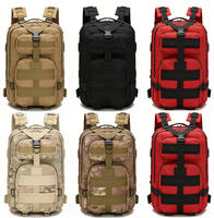 Sac à dos de randonnée en plein air, voyage, alpinisme, sac à dos tactique d'assaut à double épaule en tissu Oxford imperméable de grande capacité