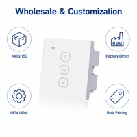 YUSHUN YC720-01FD 24V 20A Receptor en Cascada de Alta Potencia, Control Remoto RF para Caja de Pared 86, para Cortinas y Ventanas con Múltiples Motores