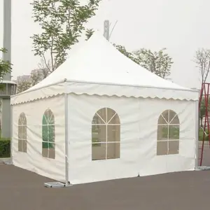 户外白色婚庆展览大型活动帐篷铝选框宝塔帐篷庭院后院花园野营