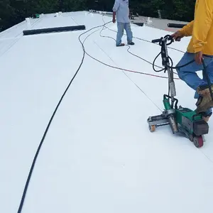 Ticari çatı için 60 mil polyester takviyeli TPO su geçirmez çatı membranı