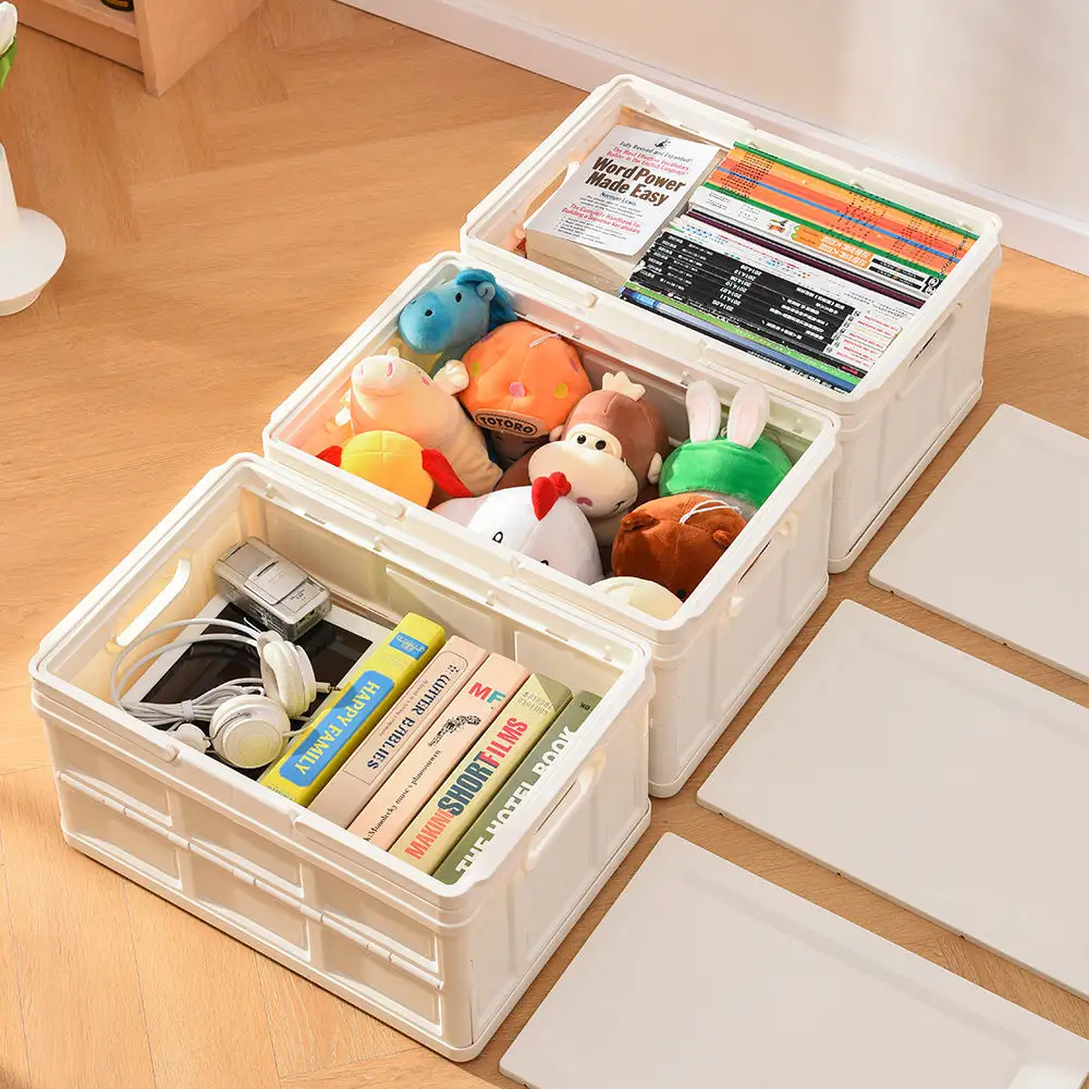 Foldable waterproof pp plastic collapsible storage box