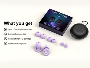 4 Size Quiet 2 Ear <b>Plugs</b> Soft Silicone Ear <b>Plugs</b> Sound Insulation Ear Protection Earplugs Anti Noise Sleeping Foam Earplugs - Product Image 6