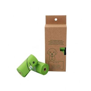 Sacs à déchets pour animaux de compagnie écologiques en PLA+PBAT+Amidon de maïs, sacs compostables à domicile - Product Image 1