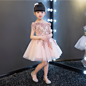 Vestido de Tul con Encaje Floral para Niñas de 3 a 12 Años, Diseños de Vestidos de Fiesta para Bodas - Product Image 2