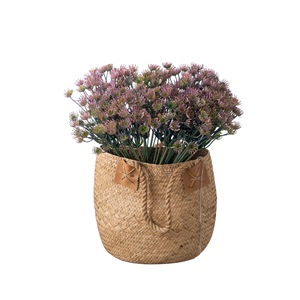 CallaFloral Ramo de Trébol Artificial de Nueve Ramas, Color Morado, Plástico, Decoración para Bodas, Decoración para el Hogar - Product Image 5