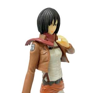 16CM <span class=keywords><strong>Shingeki</strong></span> <span class=keywords><strong>No</strong></span> <span class=keywords><strong>Kyojin</strong></span> Mikasa Anime figura modelo muñeca dibujos animados Anime PVC figura de juguete estatuas - Product Image 4