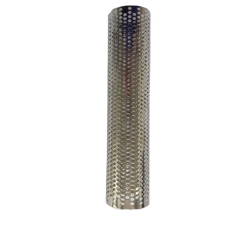 Stainless Steel 304 316 Perforated Straight Welding Pipe Rolled Sheet Welded Tube Filter