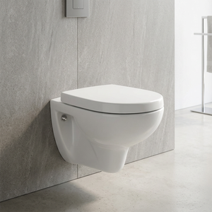 Céramique européenne murale murale WC suspendu-Toilettes de salle de bain combinées, articles sanitaires Commode carrée Prix le plus bas Qualité à l'exportation - Product Image 2