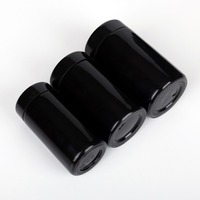 Botol Kaca Violet Hitam Anti Bau 100ml dengan Tutup Sekrup Kedap Udara untuk Penyimpanan Dapur, Cocok untuk Makanan dan Herbal