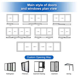 NF Hurricane Impact <strong>windows</strong> Double Glass <strong>Windows</strong> <strong>Aluminium</strong> Sliding <strong>Window</strong> for Houses Kitchen Bedroom - Product Image 4