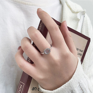 Anillo de Plata de Ley 925 Kaiming con Forma Geométrica, Joyería para Uso Diario de Mujer - Product Image 1