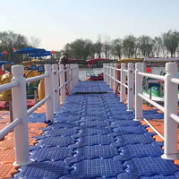 Ponton flottant marin en HDPE résistant aux UV 500x500x400mm pour l'amarrage de bateaux en lac, rivière, mer et les loisirs nautiques, marque Botai
