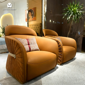 Ensemble <span class=keywords><strong>de</strong></span> canapés luxueux et confortables avec des lignes minimalistes + des accents métalliques, avec un ensemble <span class=keywords><strong>de</strong></span> meubles complet pour un salon <span class=keywords><strong>de</strong></span> grande taille - Product Image 3
