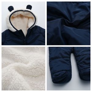 Tutine Invernali OEM in Pile per Neonati, Salopette Spesse e Calde per Bambini Piccoli con Chiusura a Cerniera, Stampa in Poliestere - Product Image 4