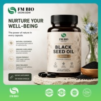 Capsules d'huile de Nigelle pure, Complément alimentaire végétal à base de Nigelle, Sans OGM, Sans gluten, OEM ODM, Vente en gros, Marque privée, Fabrication