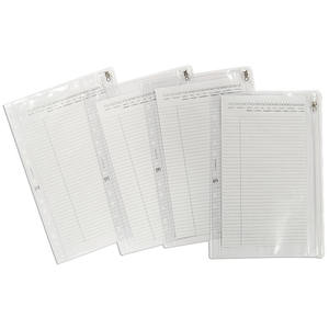 Modernqiu A4 PVC anneau <span class=keywords><strong>de</strong></span> poche en plastique document sac <span class=keywords><strong>de</strong></span> remplissage pochette fermeture éclair dossiers trous <span class=keywords><strong>de</strong></span> fichiers budget <span class=keywords><strong>liant</strong></span> sacs à feuilles mobiles - Product Image 1