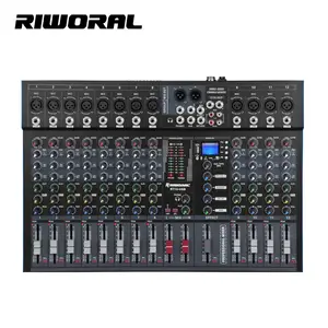 RT-12 Professional 12 Channel DJ controller digital audio mixer 48V with blueteeth