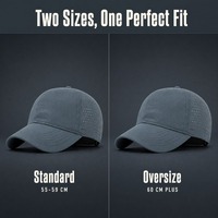 Casquette de baseball surdimensionnée respirante, séchage rapide, protection UV, maille, calotte souple, personnalisable avec logo, pour hommes et femmes