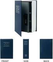 10,5 дюймов замок для ключей, сейф для книг, очень большой секретный скрытый металлический ящик для замков, скрытая коробка для денег,