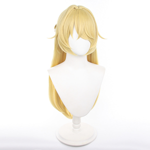 Parrucca sintetica Ainizi da 75 cm, gialla, resistente al calore, nuova pelle di <span class=keywords><strong>Fischl</strong></span>, per cosplay da Genshin Impact - Product Image 3