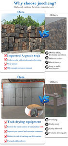 Meubles de patio en bois de teck hôtel terrasse chaise longue extérieur lit de repos tous temps teck <span class=keywords><strong>jardin</strong></span> piscine plage chaise longue avec coussins - Product Image 6