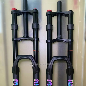 <span class=keywords><strong>Forcella</strong></span> Ammortizzata per Bicicletta 26/27.5/29 Pollici in Lega di Alluminio, <span class=keywords><strong>Forcella</strong></span> MTB ad Aria con Escursione 100mm per Accessori Bici - Product Image 2