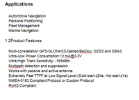 Module d'antenne GNSS StrongFirst 1575.42MHz GPS, GLONASS, BeiDou et Galileo, ultra basse consommation et multi-constellations
