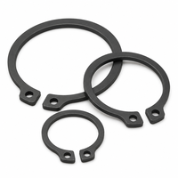 Custom Carbon Steel Self Lock Oval Washers Black Oxide DIN471 External Spiral Circlips Shaft Retaining Rings Snap Ring