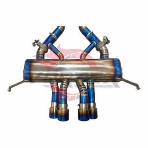 Système d'échappement Vortex Titanium Valvetronic compatible avec G80 M3 G82 M4 S58 3.0T, style MP, silencieux de performance racing, kit bleu brûlé. - Product Image 6