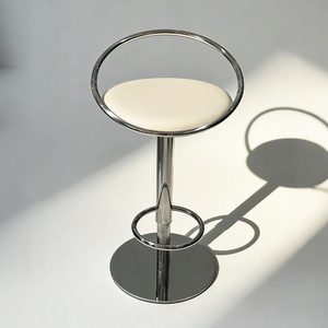 Modern Minimalist Style Stainless Steel Swivel <b>Adjustable</b> Fixed Armrest <b>bar</b> <b>Stools</b> Wholesale Restaurant Low Price High Quality - Product Image 5