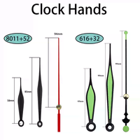 Kit de mouvement d'horloge silencieux à quartz DIY, style influenceur, avec aiguilles lumineuses en métal, ensemble de pièces de réparation modernes pour horloge murale créative