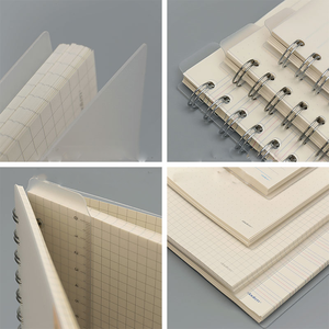 Venta al por mayor, cuadrícula, líneas, cuaderno transparente en espiral con tapa dura PP - Product Image 4