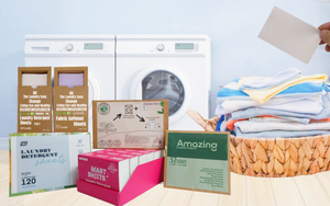 Eco-Friendly 60 / 120Loads Zero Waste <strong>Laundry</strong> <strong>Detergent</strong> Sheets Plant-Based Hypoallergenic No Plastic - Product Image 2
