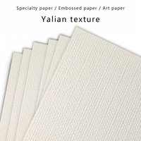 Papier spécial texturé blanc Yalian gaufré, papier artistique, emballage universel, impression, adapté aux boîtes cadeaux haut de gamme