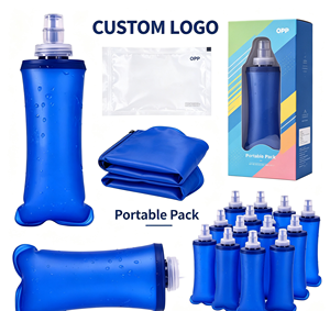 Botella de Agua Plegable de TPU Suave con Material de Grado Alimenticio, Logotipo Personalizado Impreso, para Deportes al Aire Libre, Maratón, Correr, Hidratación - Product Image 5