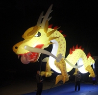 Marionnette de dragon gonflable de performance de défilé d'événement de carnaval avec la décoration d'éclairage