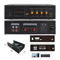 Système de sonorisation professionnel personnalisé en gros CrossTop, système de sonorisation publicitaire, haut-parleur PA extérieur, mini-mixeur de puissance, amplificateur 2.0 canaux