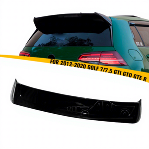 Aile supérieure arrière HS Style Osir aileron de <span class=keywords><strong>toit</strong></span> arrière pour VW <span class=keywords><strong>Golf</strong></span> <span class=keywords><strong>7</strong></span> <span class=keywords><strong>Golf</strong></span> <span class=keywords><strong>7</strong></span>.5 GTI GTD GTE R 2012 2013 2014 2015 2016 2017 2018 2019 2020 - Product Image 1