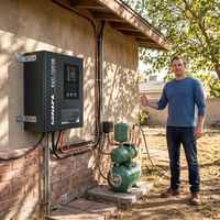 Stabilisateur monophasé mural SVC 15KVA AVR, régulateur de tension automatique à servomoteur