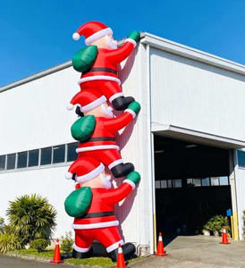 Grande Modello Gonfiabile di Babbo Natale Resistente e Impermeabile 8-10 Piedi per Decorazioni Natalizie Esterne e Esposizioni Invernali - Product Image 5