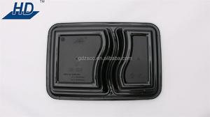 Dùng Một Lần 2/3 Ngăn PP Nhựa Thực Phẩm Container Với Rõ Ràng Nắp Takeaway Bao Bì Hộp Lò Vi Sóng An Toàn Thực Phẩm Lưu Trữ - Product Image 3