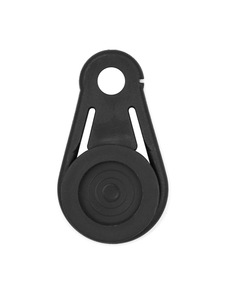 Black Plastic Carabiner Clip for Outdoor <b>Camping</b> and <b>Hiking</b> Activities 1PC - Product Image 1