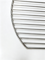 Grille de barbecue ronde en acier inoxydable 304, grille de cuisson au charbon de bois à fils croisés, pour cuisson vapeur et refroidissement, filet de cuisson au charbon, maille pour grils BBQ