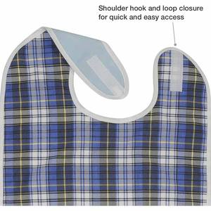 Protecteur de vêtements de bavoir adulte réutilisable d'usine collier réglable pour la conception d'incontinence protecteur de vêtements de bavoirs adultes imperméables - Product Image 4