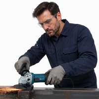 Meuleuse d'angle électrique filaire ADTO 710W 125mm 11000 tr/min, outil électrique professionnel pour la découpe et le meulage de tuyaux métalliques